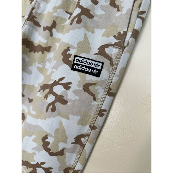 Adidas Kids Beige Camo Jogger Sweatpants Size Large - Picture 3 of 5